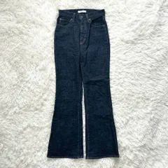 美品 moussy マウジー デニム MVS FLARE ワンウォッシュ 25