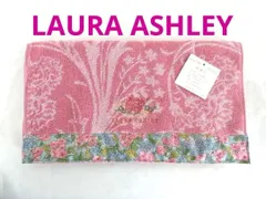 【ローラアシュレイ】フェイスタオル　小花柄の布帛　フラワー刺繍