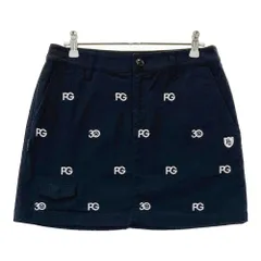 サイズ：1 PEARLY GATES パーリーゲイツ 30周年モデル ストレッチスカート ニコちゃん ロゴ柄 ネイビー系 [240101556298] ゴルフウェア レディース ストスト