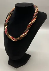 SN652 ビーズ多連ネックレス ネックレス アクセサリー ビーズ 首周り 40cm 重さ 44.4g アンティーク