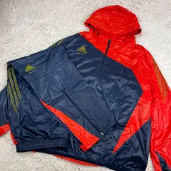 adidas professional アディダス　プロフェッショナル　 ウィンドブレーカー　セットアップ　ジャージ　ジップアップ　パーカー　レインウェア climaproof 2xo 2XL相当