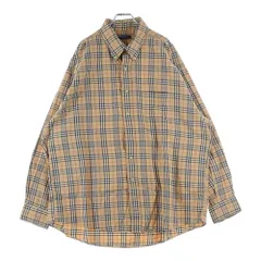 BURBERRY LONDON (バーバリーロンドン) ノバチェック ボタンダウン 長袖シャツ ベージュ