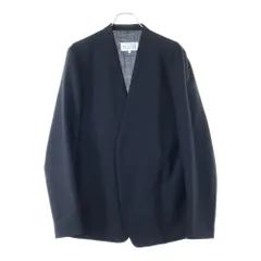 Maison Margiela 10 (メゾン マルジェラ) NO COLLAR JACKET ノーカラージャケット ブラック S50BN0447 S44330のサムネイル
