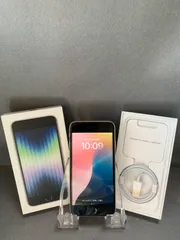 超美品 国内版 SIMフリー iPhoneSE 第3世代 128GB スターライト色