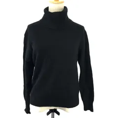 UNIQLO +J【ユニクロ★100%カシミヤ タートルネックセーター【レディースXL/黒/black/長袖】Tops/sweater/knit◆BJ125-i<sale>
