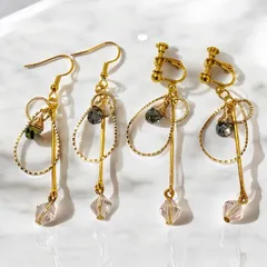ゴールドゆらゆらピアス　イヤリング