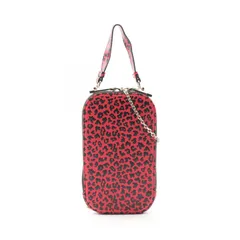 DIOR / Lady Dior フォンホルダー ショルダーバッグ ピンク クリスチャンディオール カナージュ レザー フォンホルダー ピンク