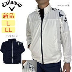 キャロウェイ☆2way ベスト ダブルジップ ジャケット グレー 千鳥柄 L 