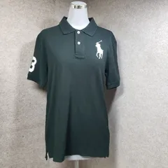 POLO RALPH LAUREN ビッグポニー 半袖ポロシャツ ブラック系 L/G（14-16）u7039i