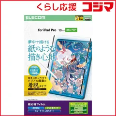 【 新品 未開封 】 エレコム　13インチ iPad Pro ( M4 ) 2024年 フィルム 着脱式 ケント紙タイプ 紙のような描き心地 アンチグレア ブルーライトカット 指紋防止 反射防止 マット　TB-A25PLFLNSPLL 未使用 送料無料