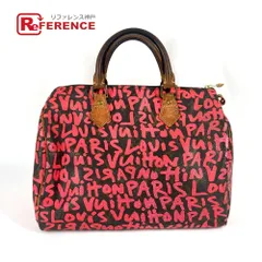 LOUIS VUITTON ルイヴィトン ハンドバッグ スピーディ30 M93704 モノグラムグラフィティキャンバス フューシャ ピンク