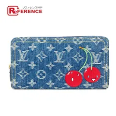 LOUIS VUITTON ルイヴィトン 長財布 LV × TM ジッピー・ウォレット M23161 モノグラムデニムキャンバス ブルー