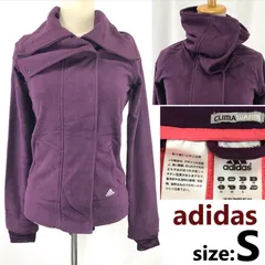 adidas/アディダス★襟に注目！フリースジャケット【レディースS/紫/purple】アウター/ブルゾン/Jacket/Jumper◆BJ126-b<sale>