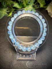 💎天然石✨️ 高品質✨️アクアマリン   ブレスレット  （透明度抜群） レディース＆メンズ   E680