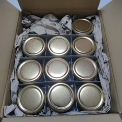 ガラスビン.comガラス瓶 蓋付 広口ジャム瓶 C-100ST 100ml -10本セット- (金63RTS-D)