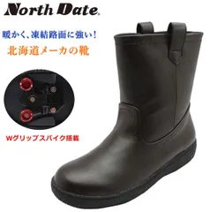 North Date ノースデイト レディース スパイク スノーブーツ 防寒 防滑 防水 12736 ダテハキ ダークブラウンのサムネイル
