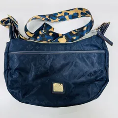 A【保管品】クリスチャンオリビエ ショルダーバッグ  ナイロン製 ネイビー