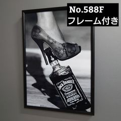 デザイン看板 A4】ジャックダニエル コカコーラ☆絵ポスターお酒bar