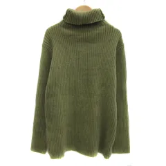 SELECT MOCA セレクトモカ リブニット セーター 長袖 タートルネック 無地 F 緑 グリーン /YS31