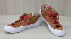 NIKE×sacai/ナイキ×サカイ/スニーカー/BLAZER LOW/DD1877-200/ブラウン×レッド/28.5cm
