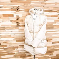 未使用/廃番【ザラ】ボリューム フェザー ダック ダウン コート 防水 防風XS