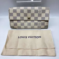 LOUIS VUITTON ルイヴィトン 【イニシャル入り】CA1190 ダミエアズール ポルトフォイユサラ 長財布 N61735