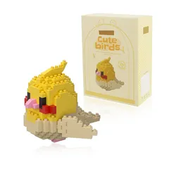 【迅速発送】BOROLA マイクロオウムビルディングセット 可愛い鳥オウムテーマのミニブロックコレクション 活気あふれる創造力のおもちゃ キッズ向け 楽しいビルディングトイ（シェンフォンスタイルAオウムブロック） 0