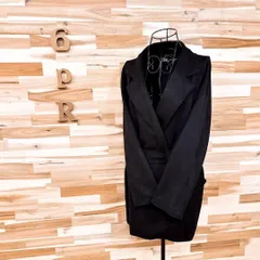 【ザラ】フェイクスエード チェスター コート ベルト付き ビジネス 秋冬 M 黒