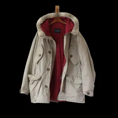 UNITED COLORS OF BENETTON ベネトン 90s 中綿ジャケット N-3B型 イタリア製 白っぽいベージュ 46 （w-4521017）