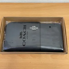 ■コーチ Coach 【未使用品】ラウンドファスナー長財布 ブラック A25-3409