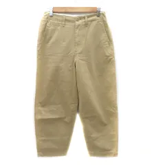 アーバンリサーチ ドアーズ URBAN RESEARCH DOORS チノパンツ 七分丈 無地 M ベージュ /YK11