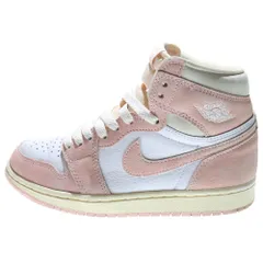 NIKE (ナイキ) AIR JORDAN 1 ウィメンズ エア ジョーダン 1 レトロ ハイ ウォッシュドピンク ハイカットスニーカー US6.5/23.5cm FD2596-600