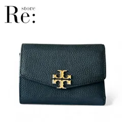 【美品】TORY BURCH　トリーバーチ　グレインドレザー　バイフォールドウォレット