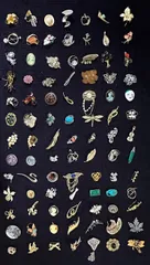 【vintage】ブローチ　大量　150点+おまけ　まとめ売り vintage】ブローチ 大量 150点+おまけ まとめ売り vintage】ブローチ