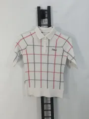 Titleist(タイトリスト) ニット 半袖 カラーTシャツ ツアーフィット セーター CHECK 白 s