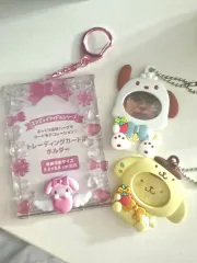 最終価格 My Melody(マイメロディ) トレカ ホルダー キーホルダー / ポチャッコ ポムポムプリン キーホルダー バッジ