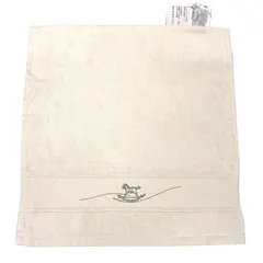 HERMES エルメス タオル ベビータオル CARRE O GALOP ハンドタオル 白 未使用 aq12248