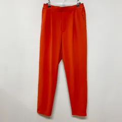 green label relaxing カラーパンツ オルマイ アムンゼン テーパード パンツ  カジュアルパンツ・カラーパンツ 38　サーモンオレンジ系