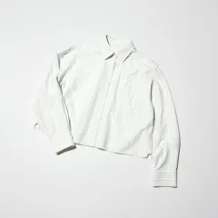 UNIQLO JW Kinloch Anderson(キンロックアンダーソン) オックスフォード クロップド シャツ 白 ストライプ 3XL
