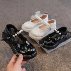 フォーマル靴子供靴パンプスファーシューズベビー靴女の子子供用春秋プリンセスシューズリボン漆皮フラットシューズ女児キッズ子ども卒園式 CCVTX1115p048