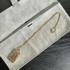 Christian Dior  クリスチャンディオール　 Diorロゴプレートネックレス　ゴールド/シルバー　ビンテージ