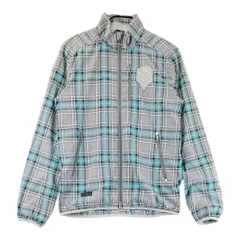 サイズ：M KAPPA GOLF カッパゴルフ  ジップジャケット チェック柄 グレー系 [240101553005] ゴルフウェア メンズ ストスト