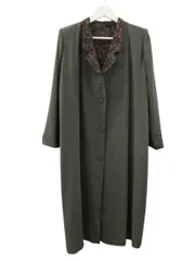 新品タグ付　詩仙堂by HITOSHI ちりめんロングコート 和柄 シセンドウ 詩仙堂 HITOSHI TAMURA ちりめん 縮緬 ケープ付き ノー