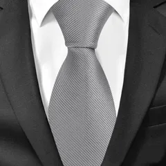 【1～3日以内に発送！】撮影用アイテム コスプレアイテム シンプル カラーネクタイ 【グレー】 ★学生コスやアイドルコス、スーツ等に！普段用にもバッチリご使用頂けます！