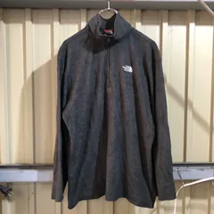 842 THE NORTH FACE ハーフジップ フリース トレーナー ブラック M ザ・ノースフェイス  ワンポイント 刺繍ロゴ 古着卸 アメリカ仕入