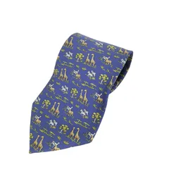 サルヴァトーレフェラガモ Salvatore Ferragamo アニマル総柄ネクタイ メンズ 表記無 