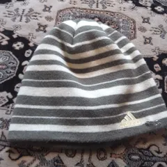 00s　y2k　adidas knit cap アディダス　ニットキャップ　ビーニー