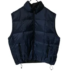 2XL GAP ベスト ダウン ネイビー ナイロン ジャケット メンズ 古着