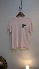 両面プリント　PEANUTS snoopy  Mサイズ　Tシャツ　ピンク　スヌーピー　 vintage