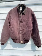 2025年最新】carhartt サンタフェジャケット バーガンディの人気